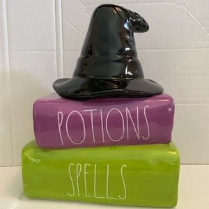 Rae Dunn Spells Potions Halloween book sta…